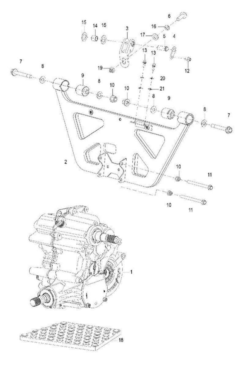 Rear diff damping pad