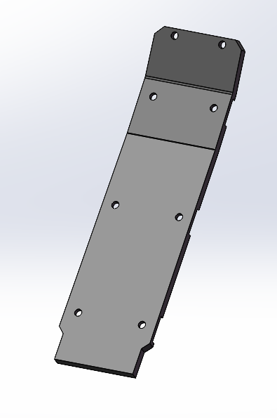 Thick Top Center Skid Plate with bolts