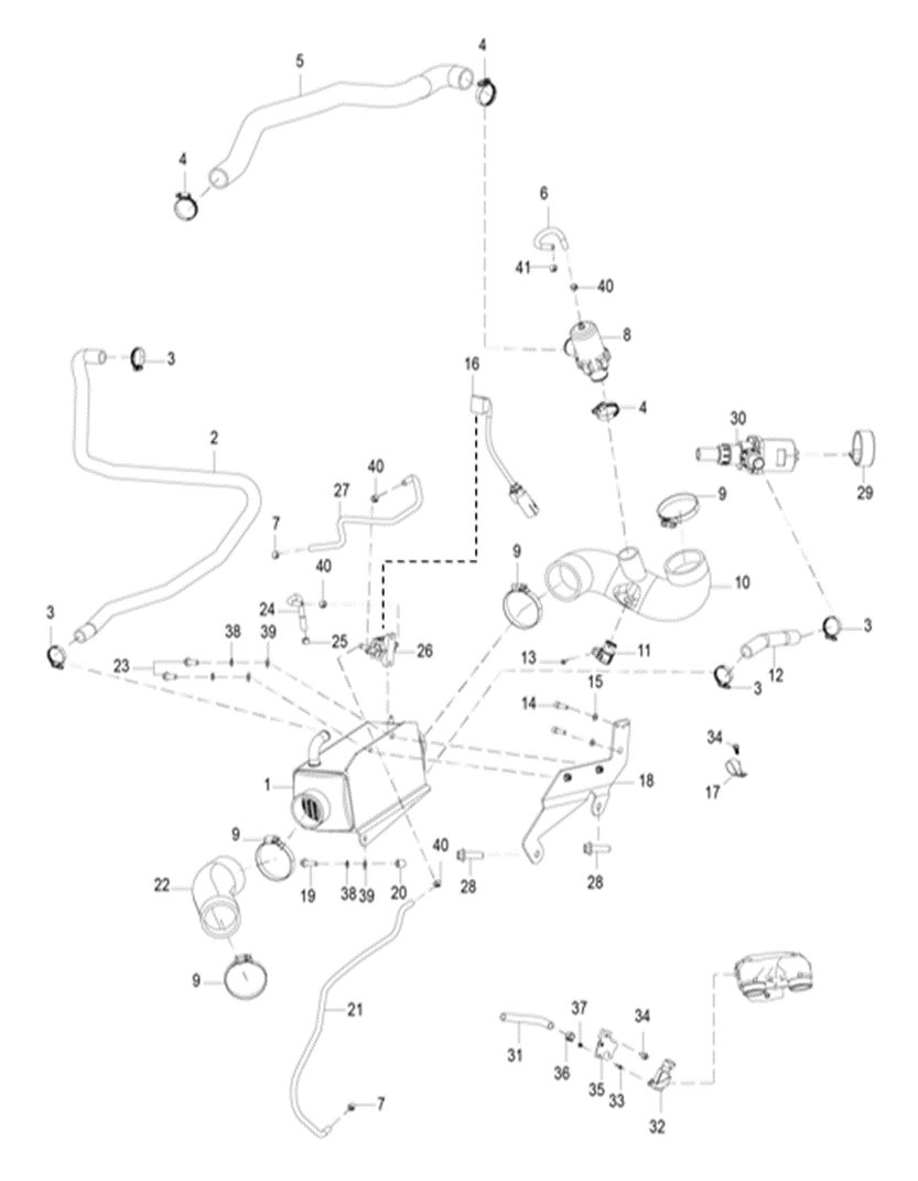 Water pipe fixing clamp VI