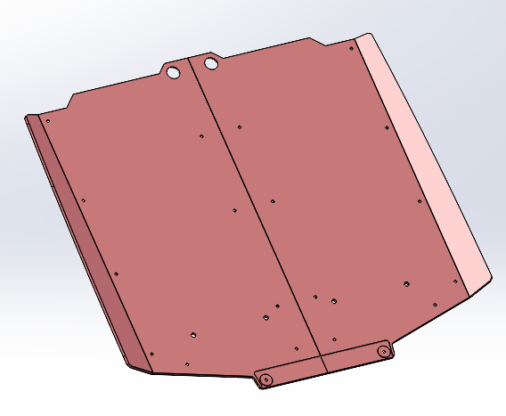 Thick Skid Plate-Center-Diablo (Left and right, 2 pcs)
