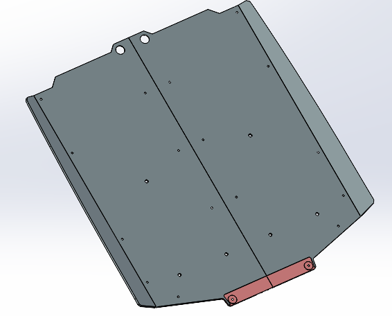 Thick Skid Plate-Center-EL Jefe (Left and right, 2 pcs)