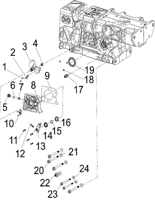 Hex bolt with flange M10×110