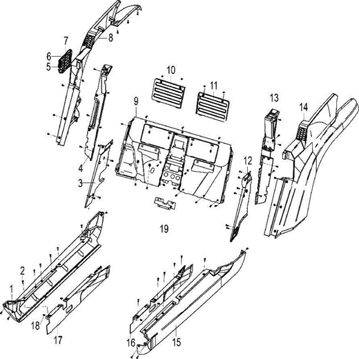 Rear mud guard II