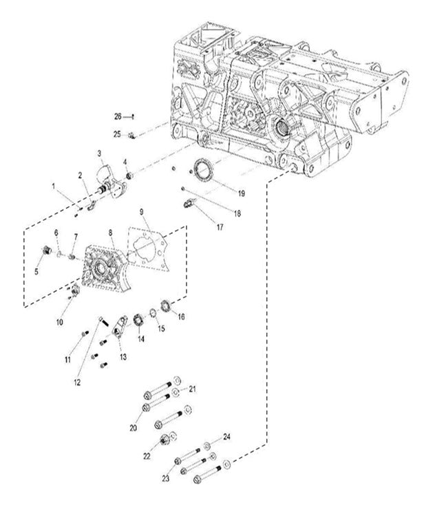 Gear positioning screw-plug