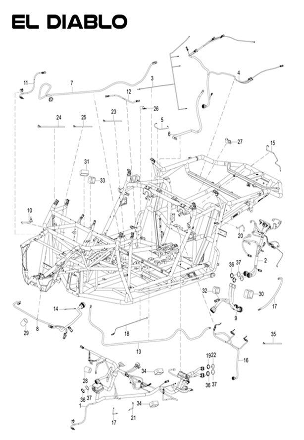 Rear cable component