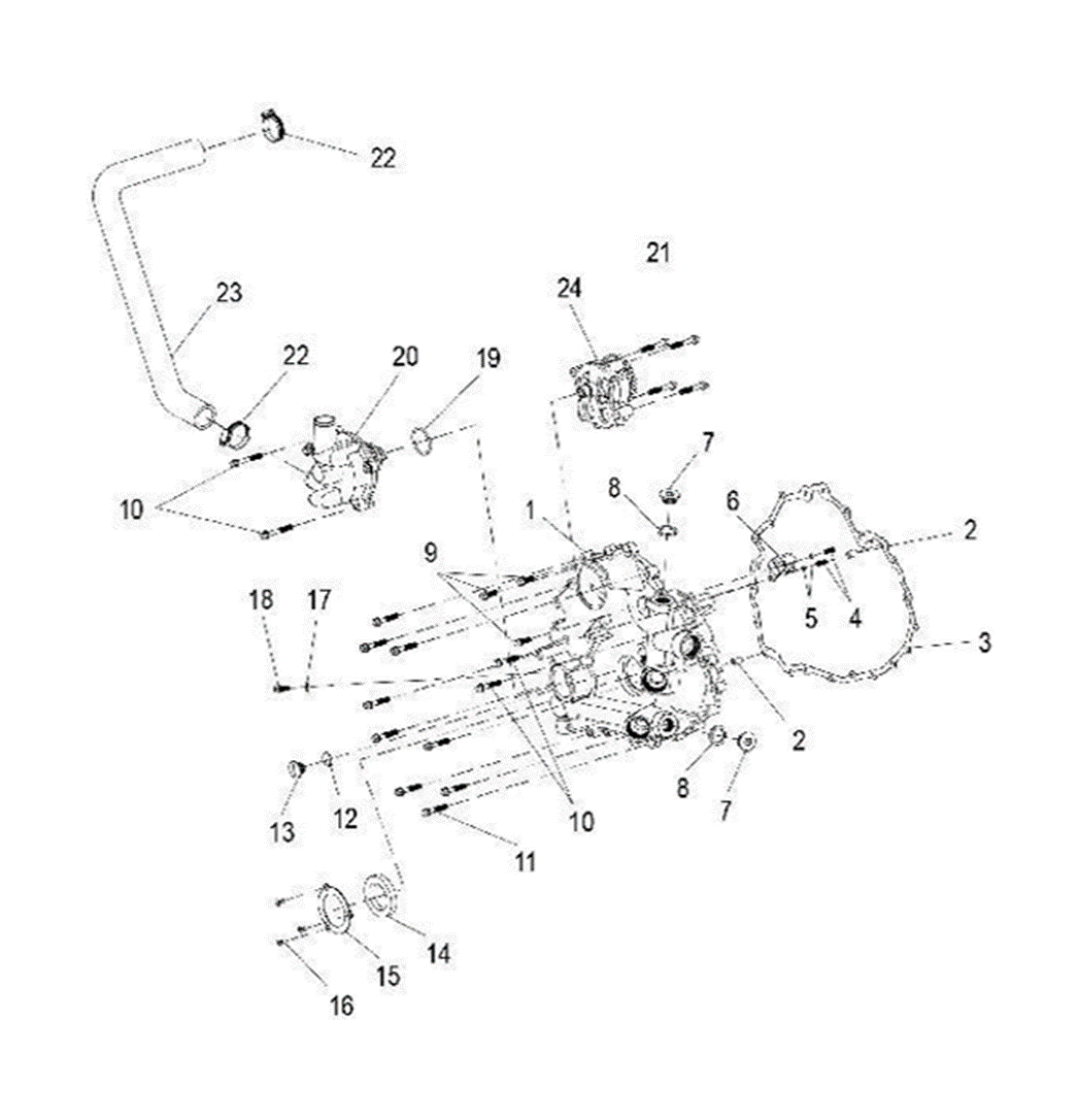 Hex bolt with flange M6×35