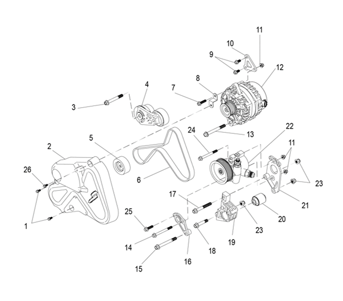 Engine belt cover I