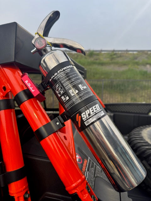 Speed Fire Extinguisher With Quick-Release Brackets