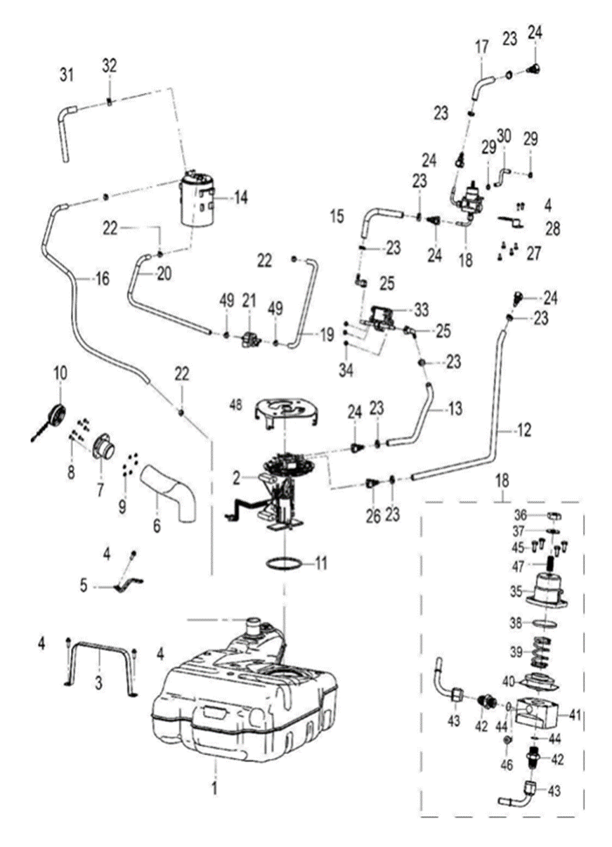 Solenoid valve outlet tube