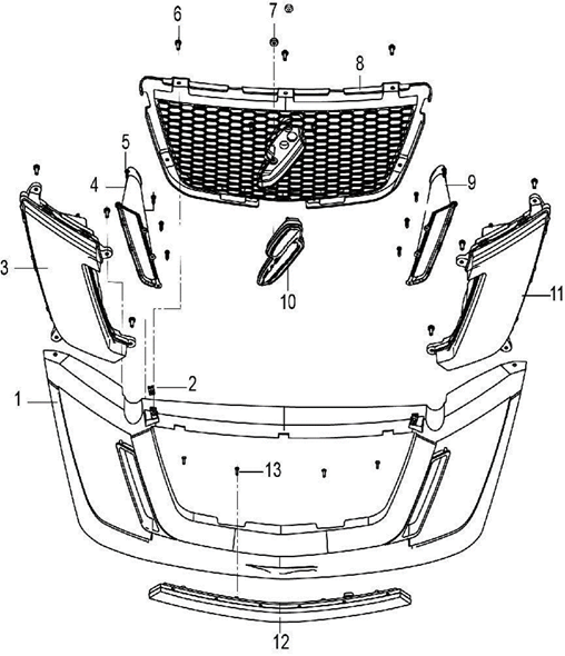 Right headlight assembly