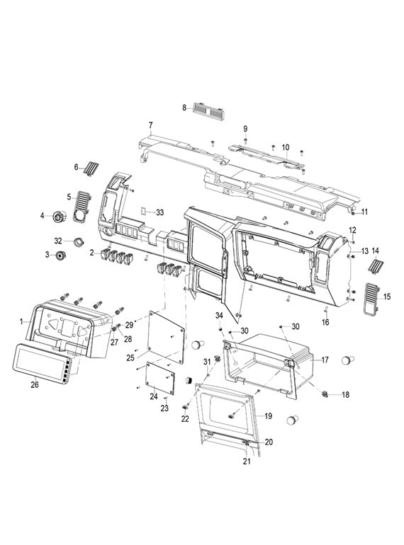 INSTRUMENT PANEL, CLOSEOUT COVER