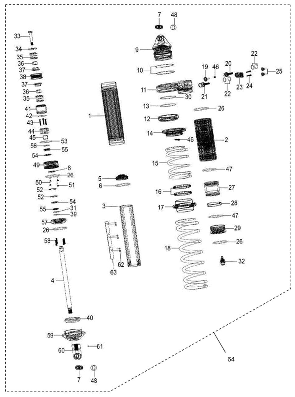 Compression adjustment screw I M10*1.5*56.15