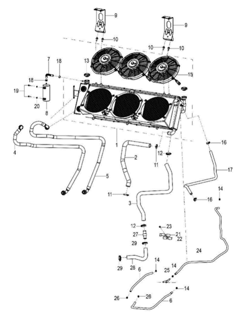 Water inlet pipe III