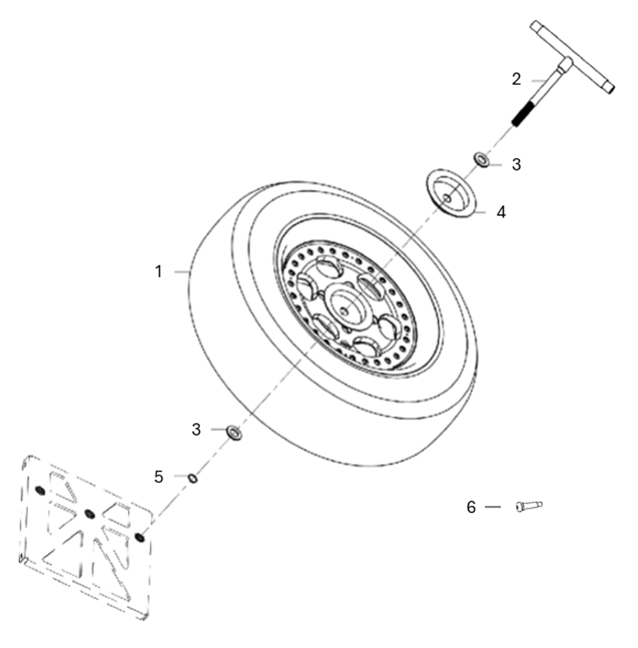 Spare Tire Kit 32×9.5R15 - RGW Polish Without TPMS