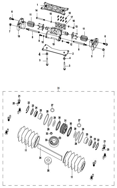 Steering rack rebuild kit - SpeedUTVParts