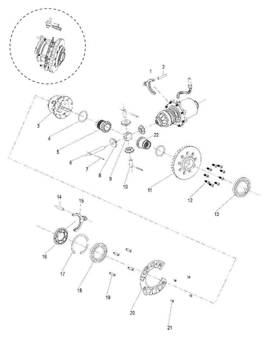 Oil guide plate bearing column