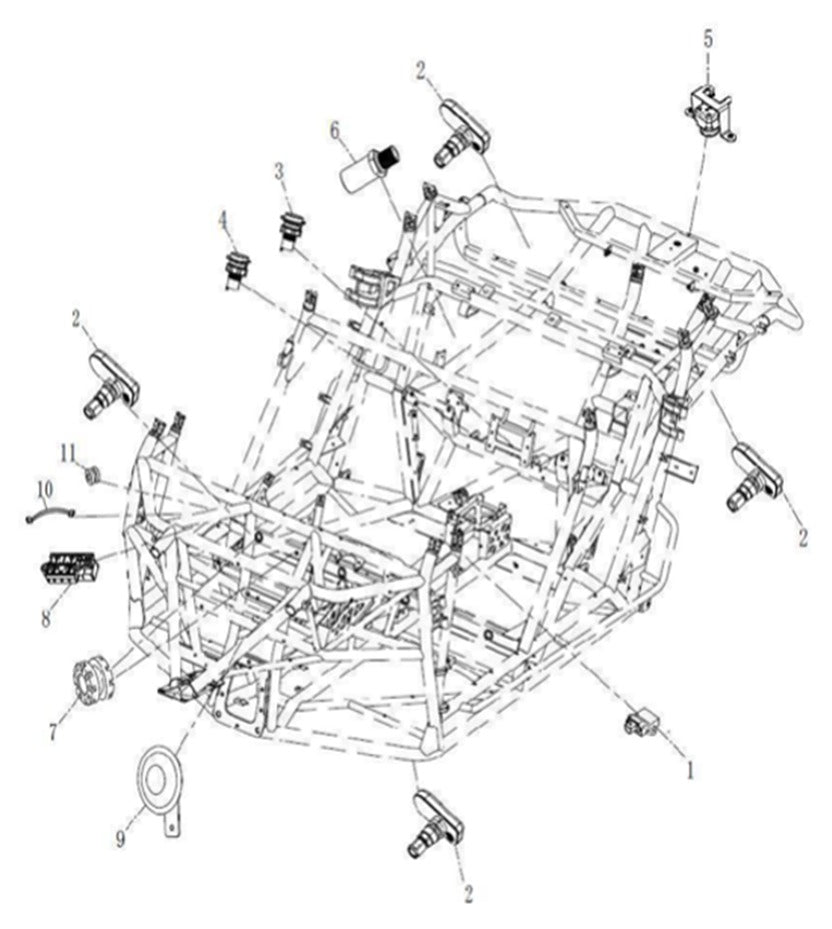Auxiliary instrument attached wire