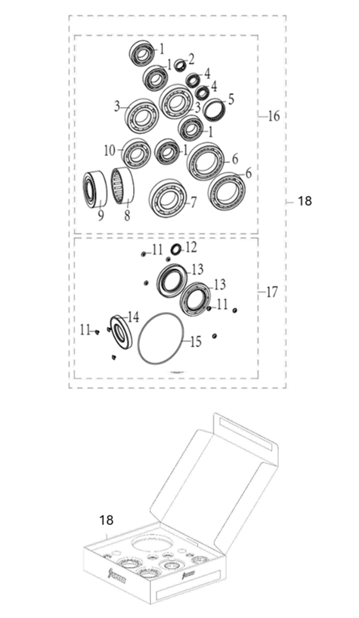 Needle bearing NK182410