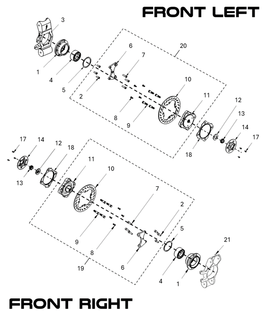 Front right knuckle