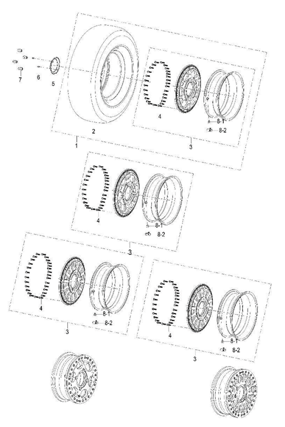 Wheel cap nut M12×1.5