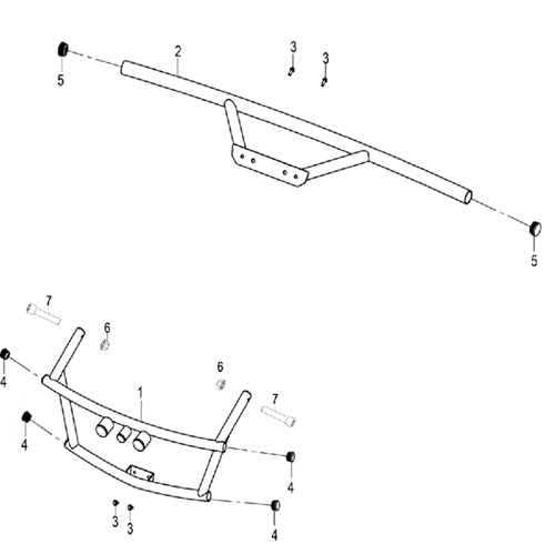 Hexagon flange bolt M8×50