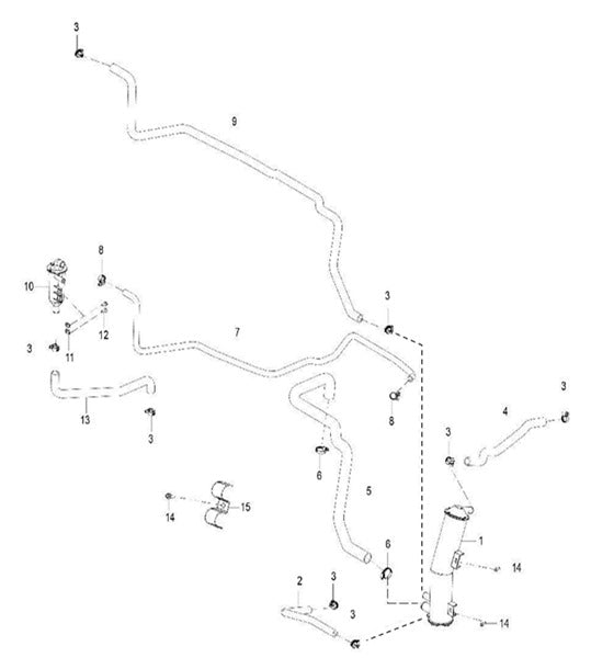 Oil and gas separator tube B