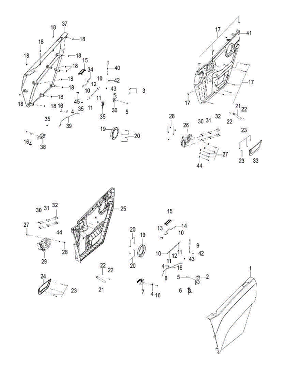 Latch lever FL I