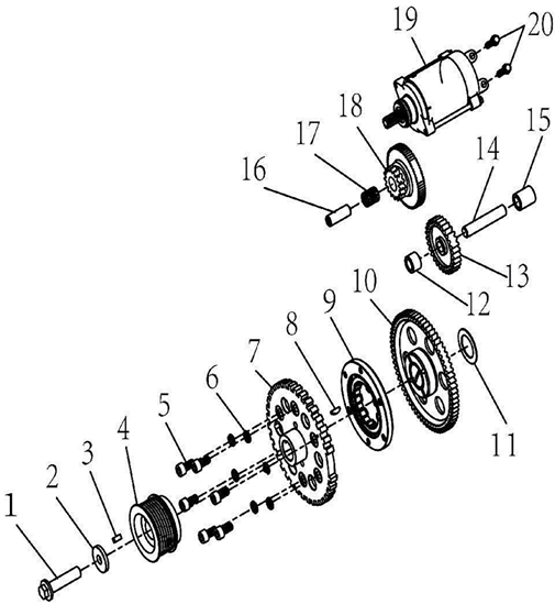 Starter motor assembly