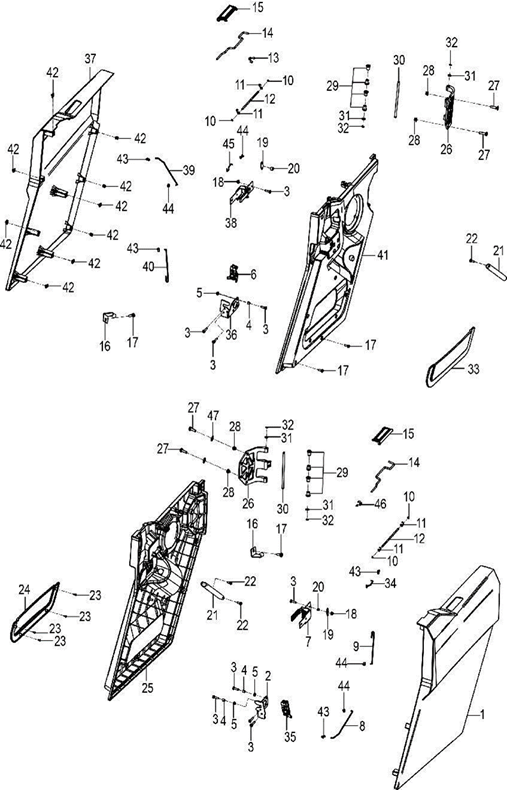 Rear door latch mount plate （R） - SpeedUTVParts