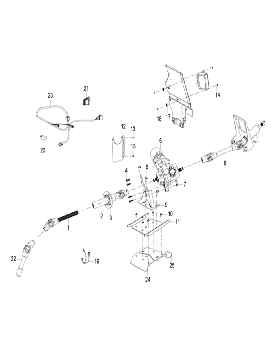 Power steering support plate