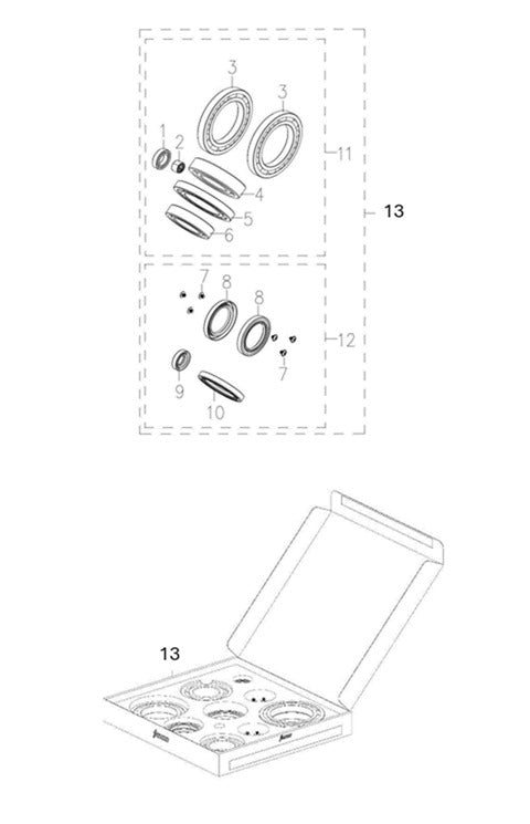 Deep-groove ball bearing 16013