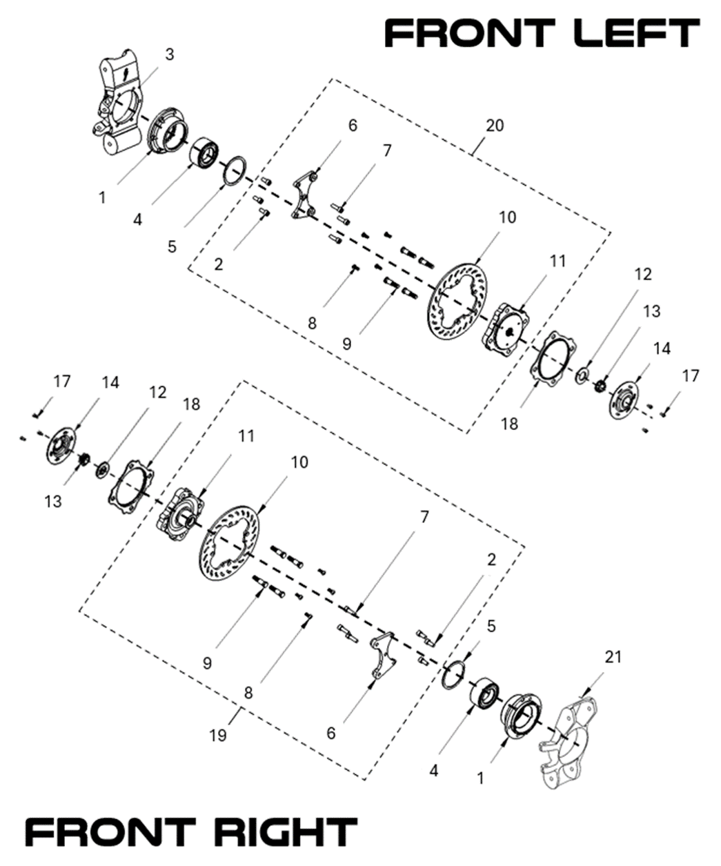 Brake caliper mount