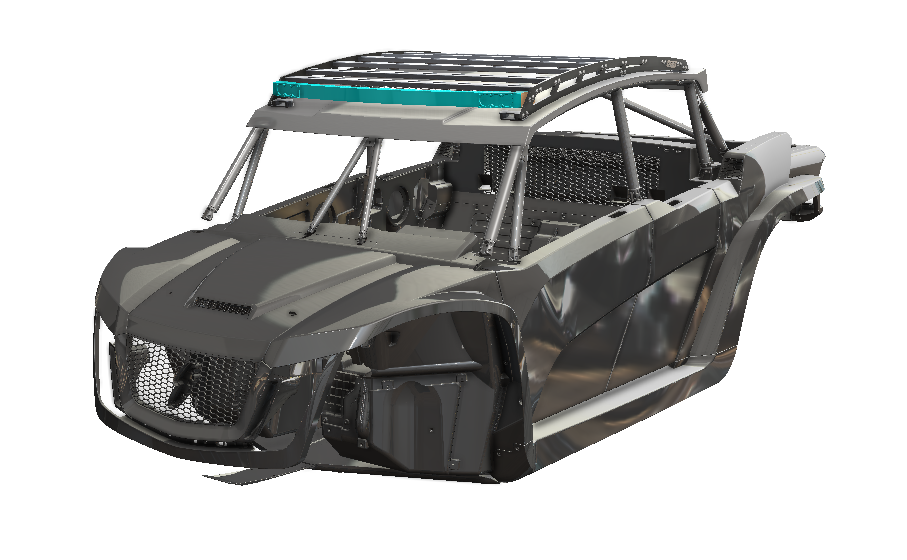 Speed 44 Inch Roof Rack Radius Light Bar - SpeedUTVParts