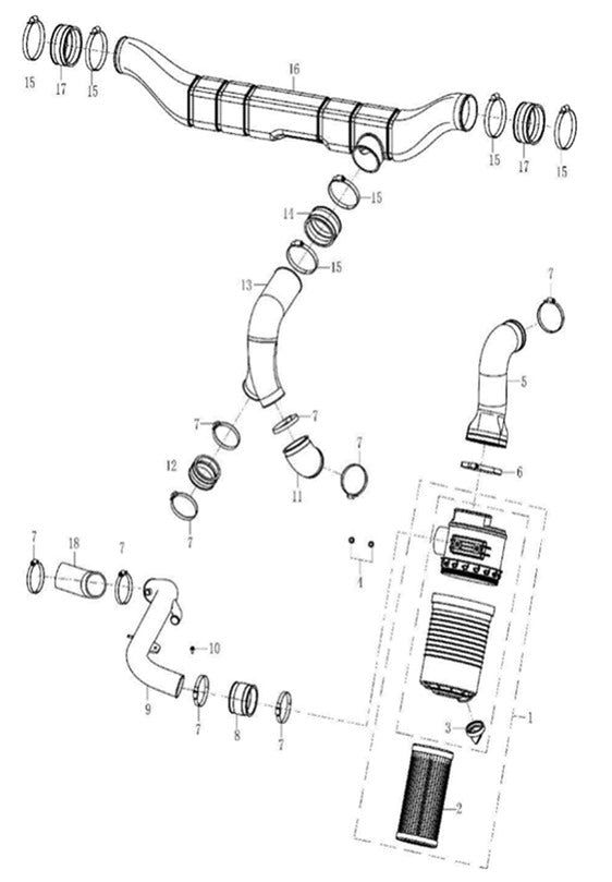 Primary air outlet tube