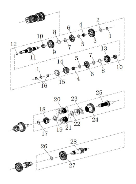 Bridge driven gear I