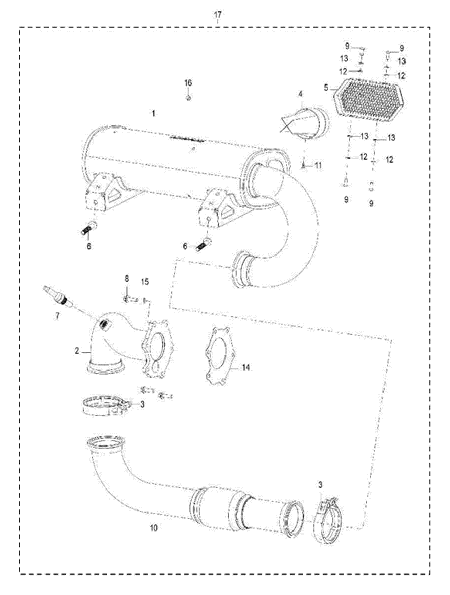 Muffler weld assembly