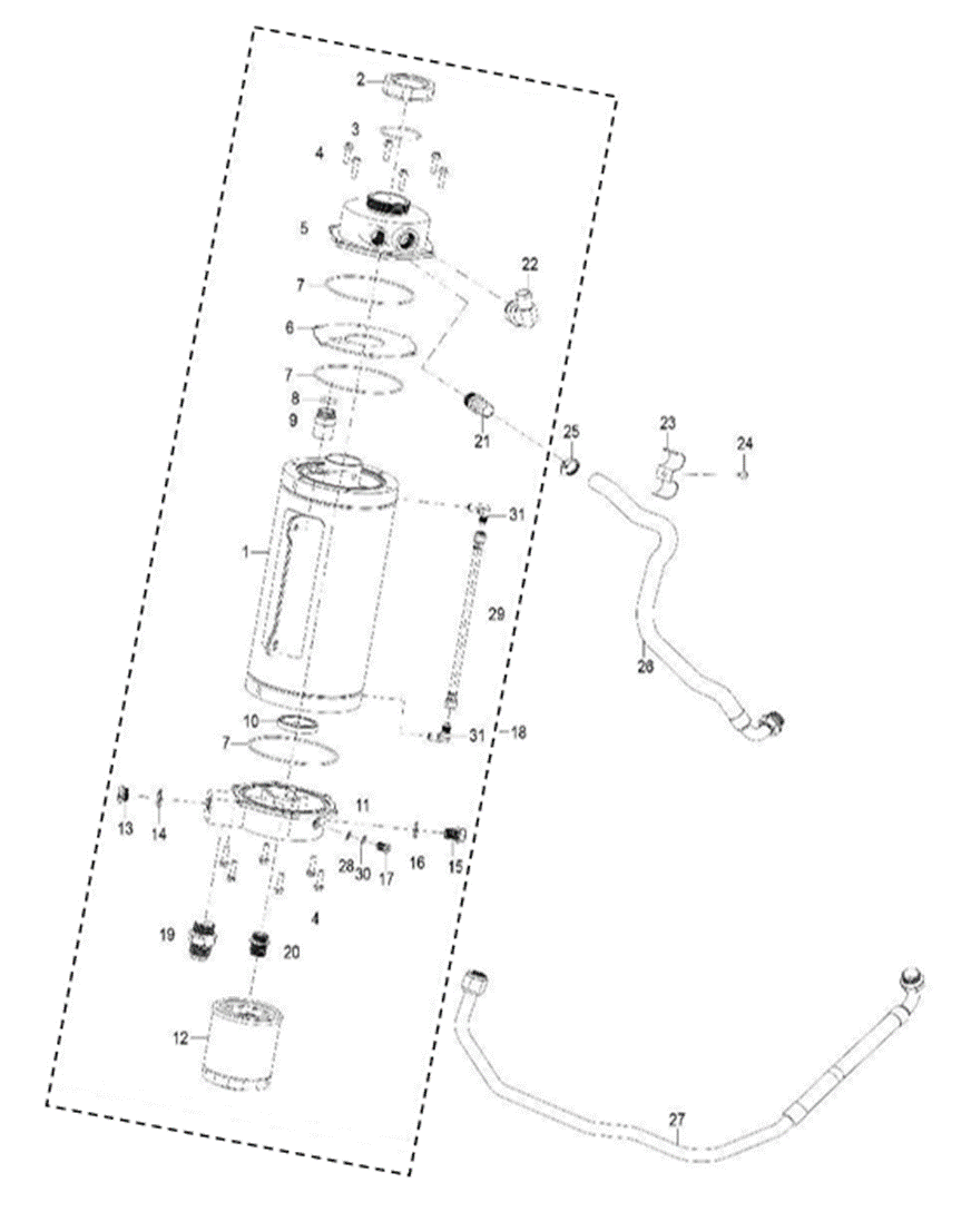 Oil level separator