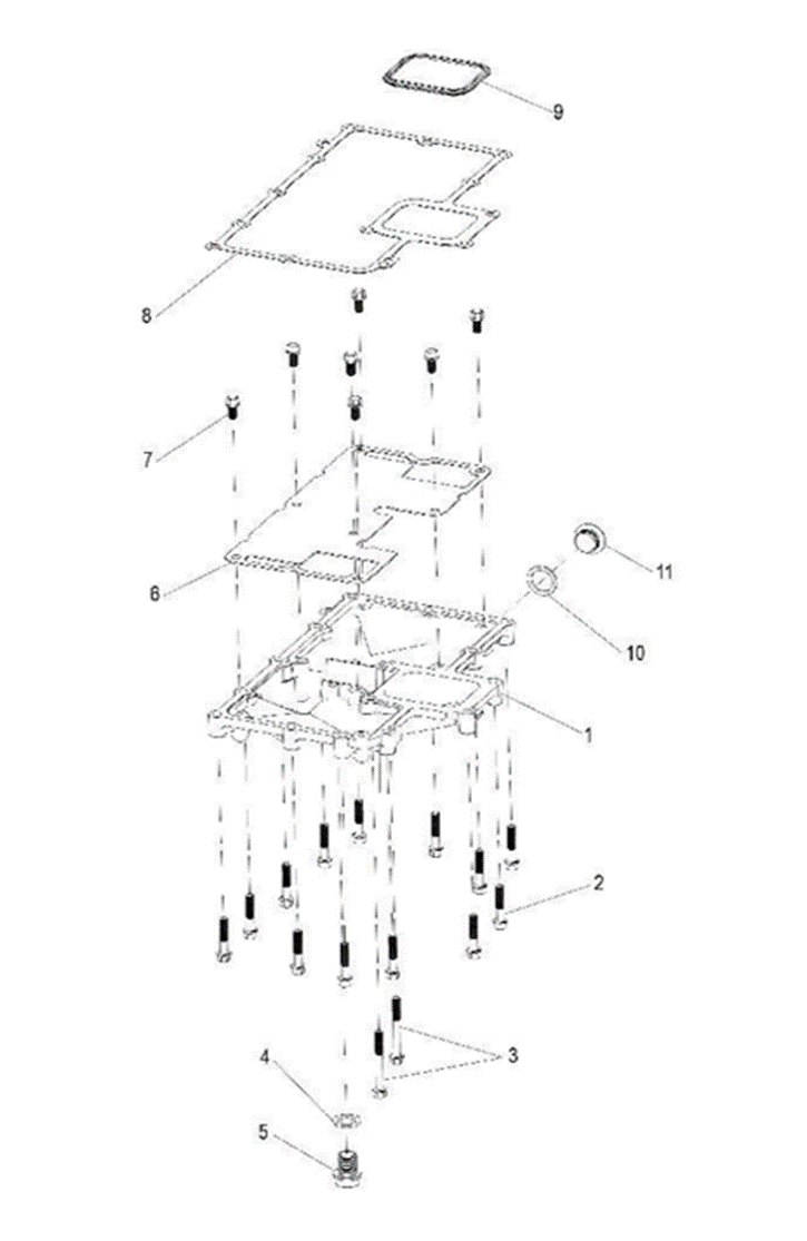 Oil pan gasket