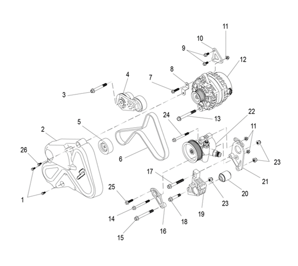 Generator mounting plate