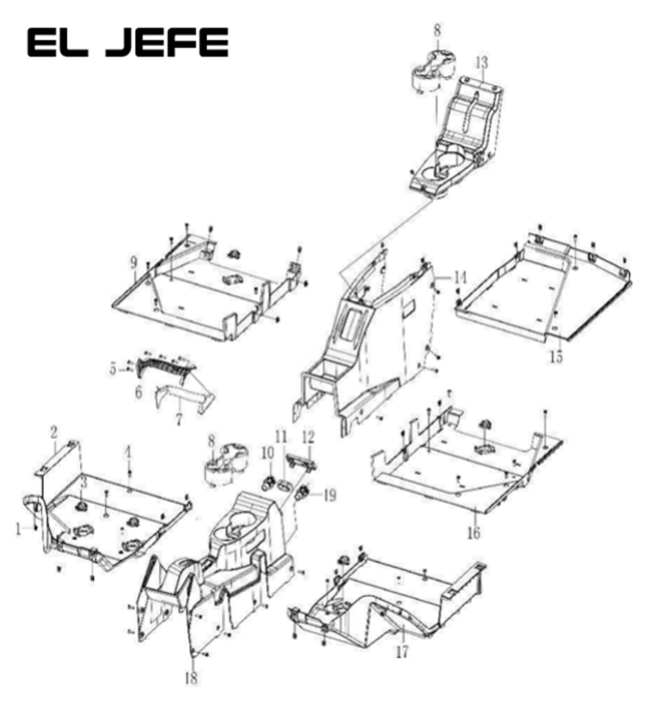 Right footrest pedal