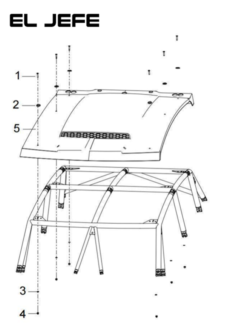 Cover nut M8x22