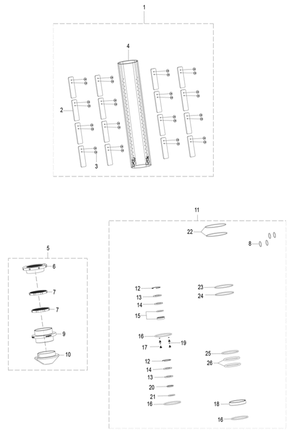 Shock slider assy