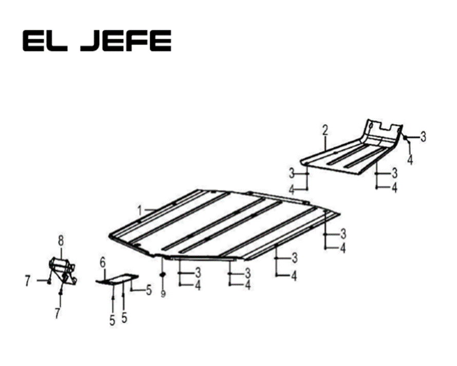 Rear skid plate I