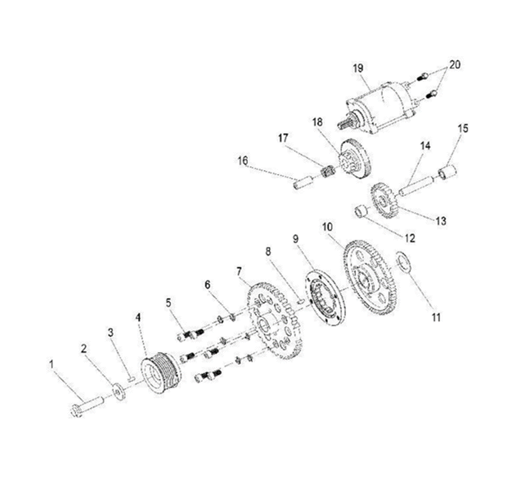 Starter motor assembly