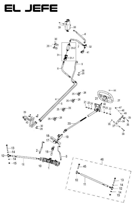 Tie rod ball joint assembly I (LH)