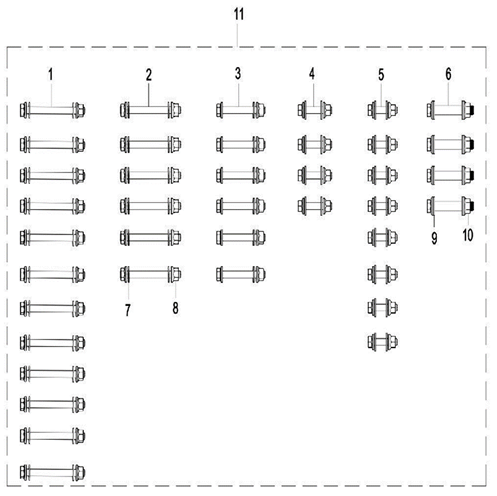 Bolt M12× 1.25×132